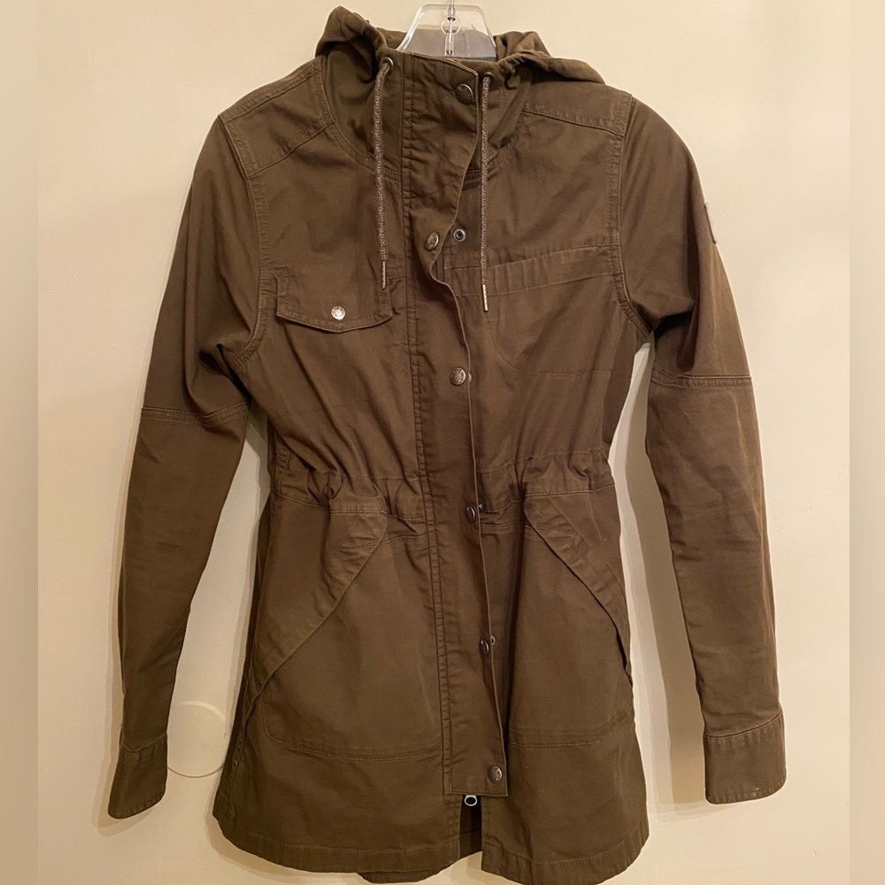 North Face Hooded Canvas Utility Jacket w Cinched Waist-Size XS- Bella Swan vibe